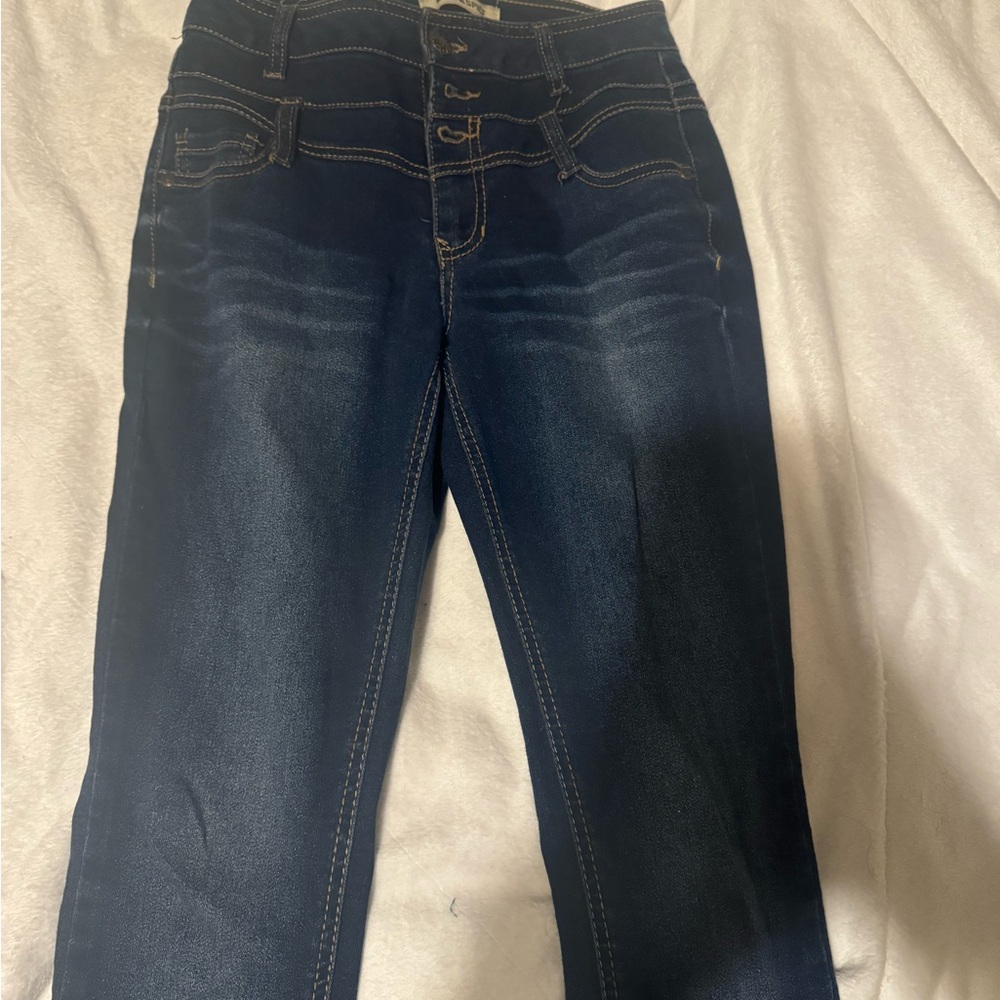 Blue spice high waist skinny jeans